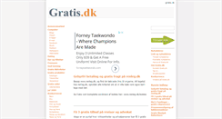 Desktop Screenshot of gratis.dk