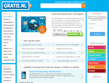 Tablet Screenshot of gratis.nl